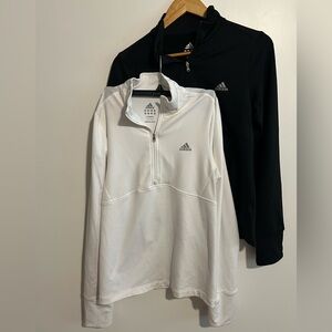 Bundle- Adidas Black and White Quarter-Zips